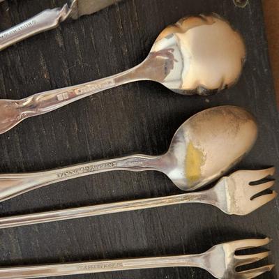 11 pieces of silverplate