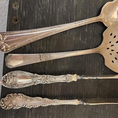 11 pieces of silverplate