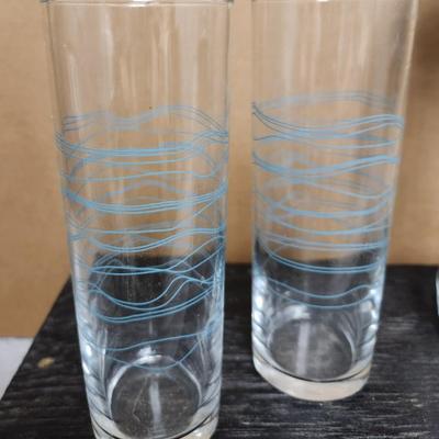 Vintage pitcher and 2 glasses