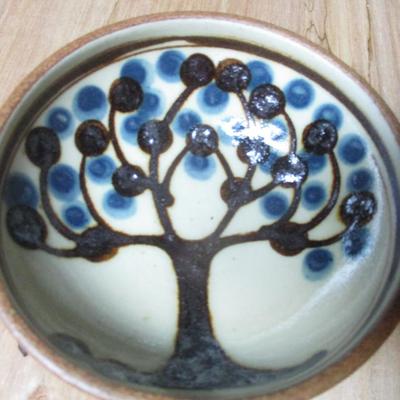 Signed Tree Of Life Pottery Bowls - C