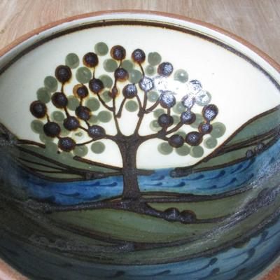 Signed Tree Of Life Pottery Bowls - C