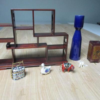 Home Decor Trinket Shadow Box Chinese Stacking Spice Box - C