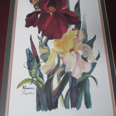 Framed Signed Painting By B. Sumrall Approx 15 1/2
