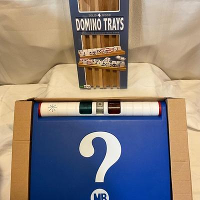 Guess Who Game and NEW - 4 Domino trays