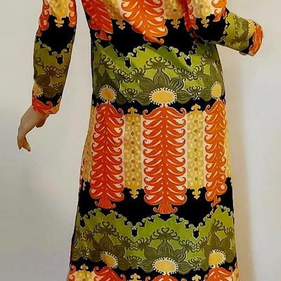 Iconic 1950s Elizabeth Arden Salon Couture Hostess Cheongsam Maxi dress