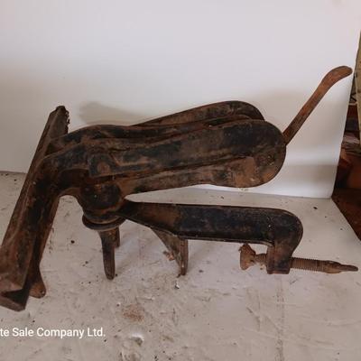 Antique E.C. Stearns Saw Blade Sharpening vice pat'd Aug 22, 1899