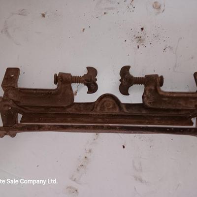 Antique E.C. Stearns & Co. Syracuse N.Y. bench mount Saw sharpening Vise