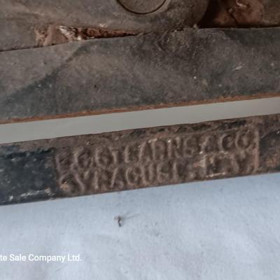 Antique E.C. Stearns & Co. Syracuse N.Y. bench mount Saw sharpening Vise