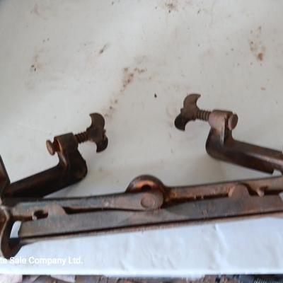 Antique E.C. Stearns & Co. Syracuse N.Y. bench mount Saw sharpening Vise