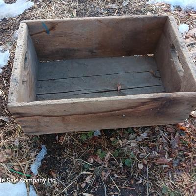 Two Antique wooden boxes