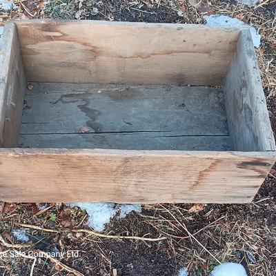 Two Antique wooden boxes