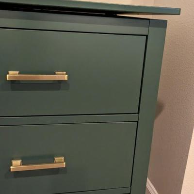 Green 6 Drawer Dresser