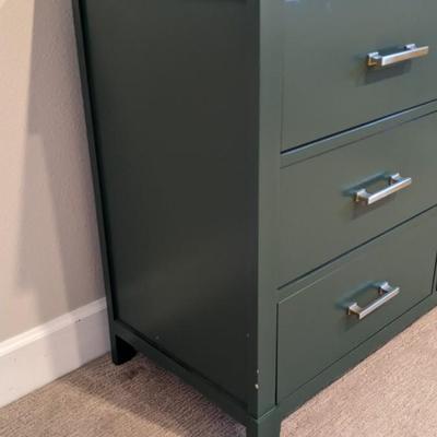 Green 6 Drawer Dresser