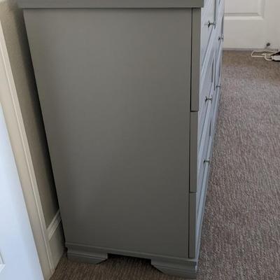 Gray 6 Drawer Dresser