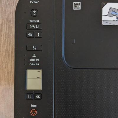 Canon TS3522 Printer with Dell 22" Monitor