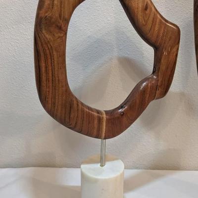 Abstract Wood and Marble Statuaries