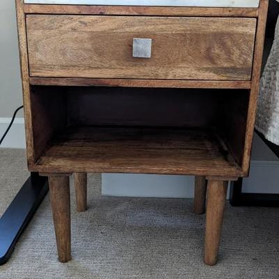 Marble Top Side Table and Extras
