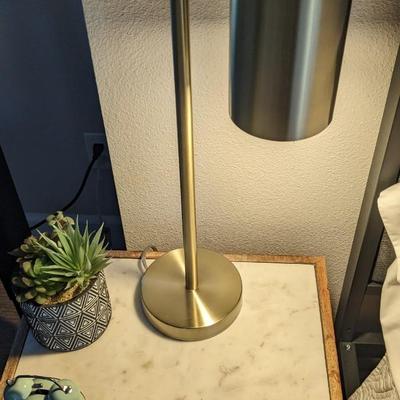 Marble Top Side Table and Extras