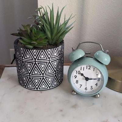 Marble Top Side Table and Extras