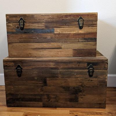 Raw Wood Storage Chests