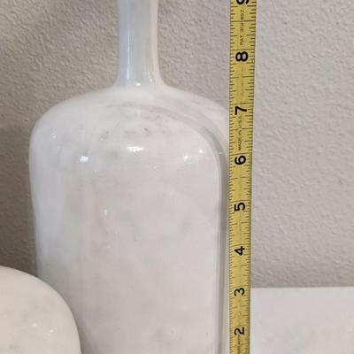 Reactive Stoneware Vase Trio