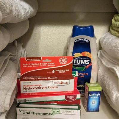 Contents of Bathroom Closet