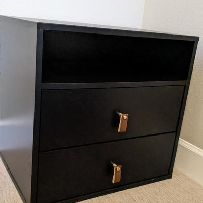 Leather Drawer Pull Nightstands