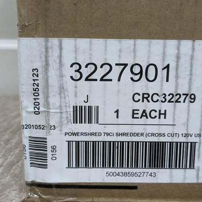 New in Box Fellowes â€ŽPowershred 79Ci 16-Sheet 100% Jam-Proof Crosscut Paper Shredder