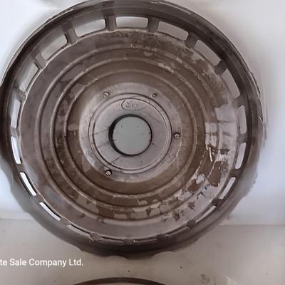Two 1963 FordD Galaxie LTD used OEM 14" Stainless steel 18 slot hubcaps
