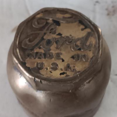 Antique Ford Model T Brass Grease Hub Cap and other automotive items