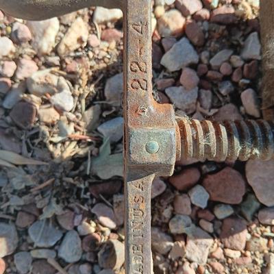 Two old T Handled clamps.