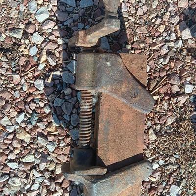 Two old T Handled clamps.