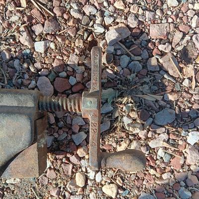 Two old T Handled clamps.