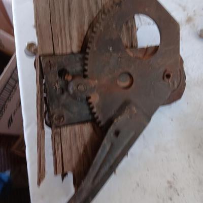 Vintage automobile accessory items - window cranks - rearview mirrors - and more