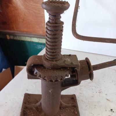 Antique Walker Manufacturing Automotive Truck Train Screw Jack