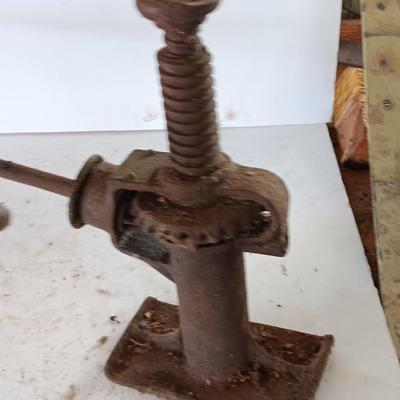 Antique Walker Manufacturing Automotive Truck Train Screw Jack