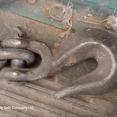 Approx. 20 ' chain with two hooks and a chain binder