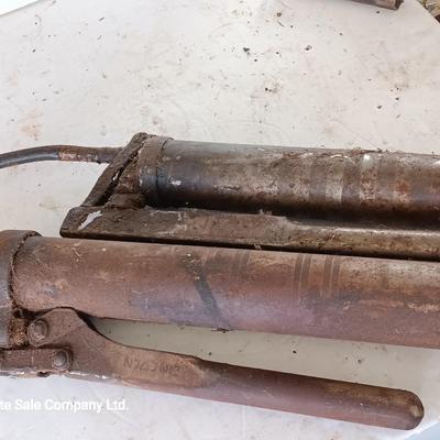 Two grease guns - Lincoln - Comet Equipment Company Nebraska