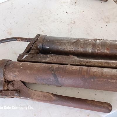 Two grease guns - Lincoln - Comet Equipment Company Nebraska