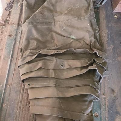Two canvas tarps