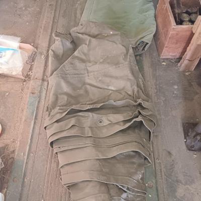 Two canvas tarps