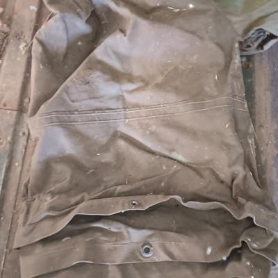 Two canvas tarps