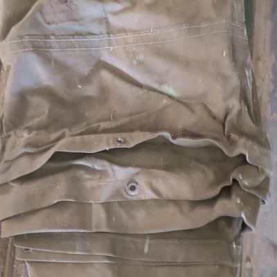 Two canvas tarps