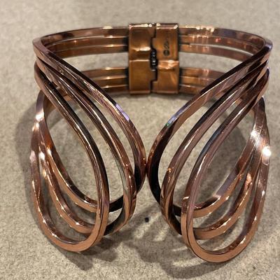 Renoir copper hinged bracelet