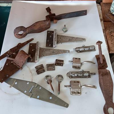 Vintage hardware - handles - hinges- levers - locks and more