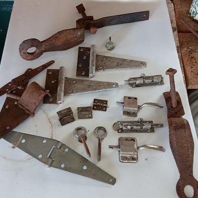 Vintage hardware - handles - hinges- levers - locks and more