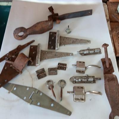 Vintage hardware - handles - hinges- levers - locks and more