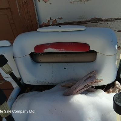 Antique washing machine - used as a planter