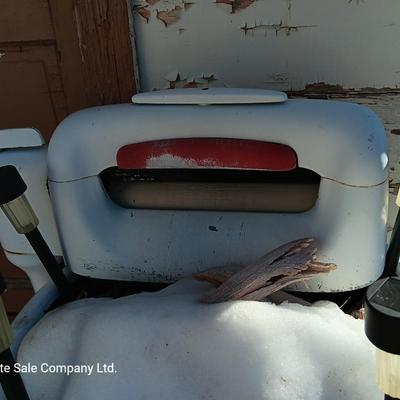 Antique washing machine - used as a planter