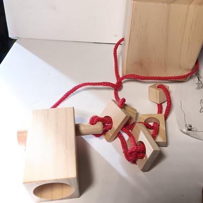 Fun times - puzzles mind teaser wine bottle puzzle - nail puzzle and knock door bell